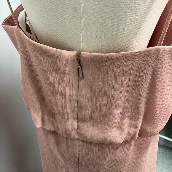 Azazie Rebecca Bridesmaid Dress Dusty Rose Pink Custom Size Womens Wedding Prom‎ - Picture 5 of 15
